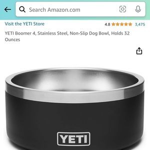 2 yeti dog bowls